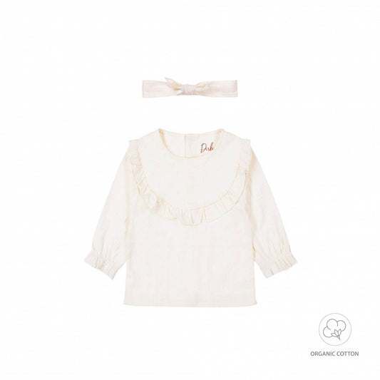 Blouse dentelle avec son petit bandeau - Lila