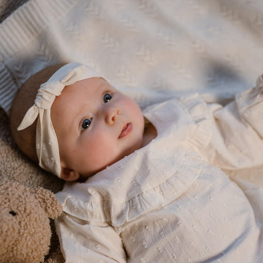 Blouse dentelle avec son petit bandeau - Lila