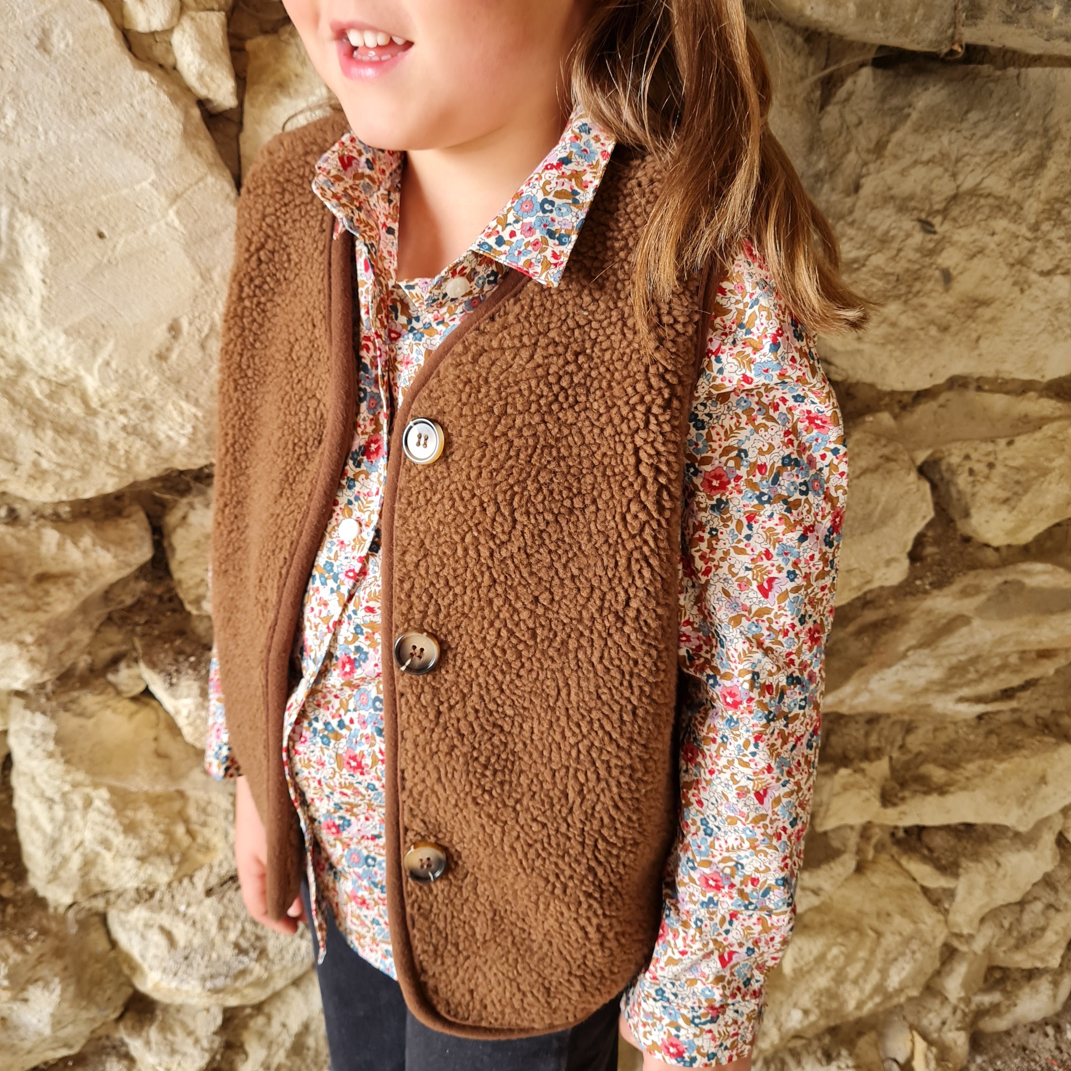Gilet sans manches Marron - Aurore