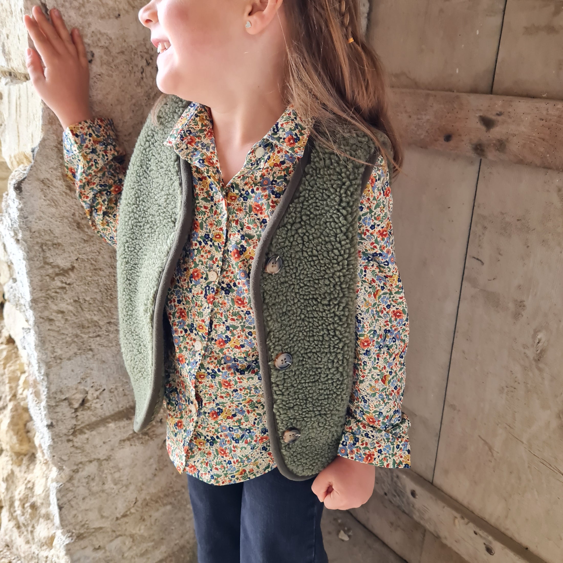 Gilet sans manches Kaki - Aurore