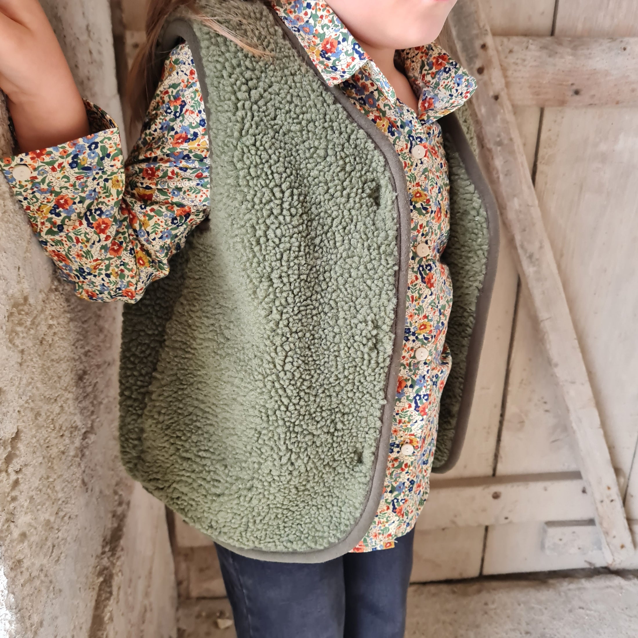 Gilet sans manches Kaki - Aurore