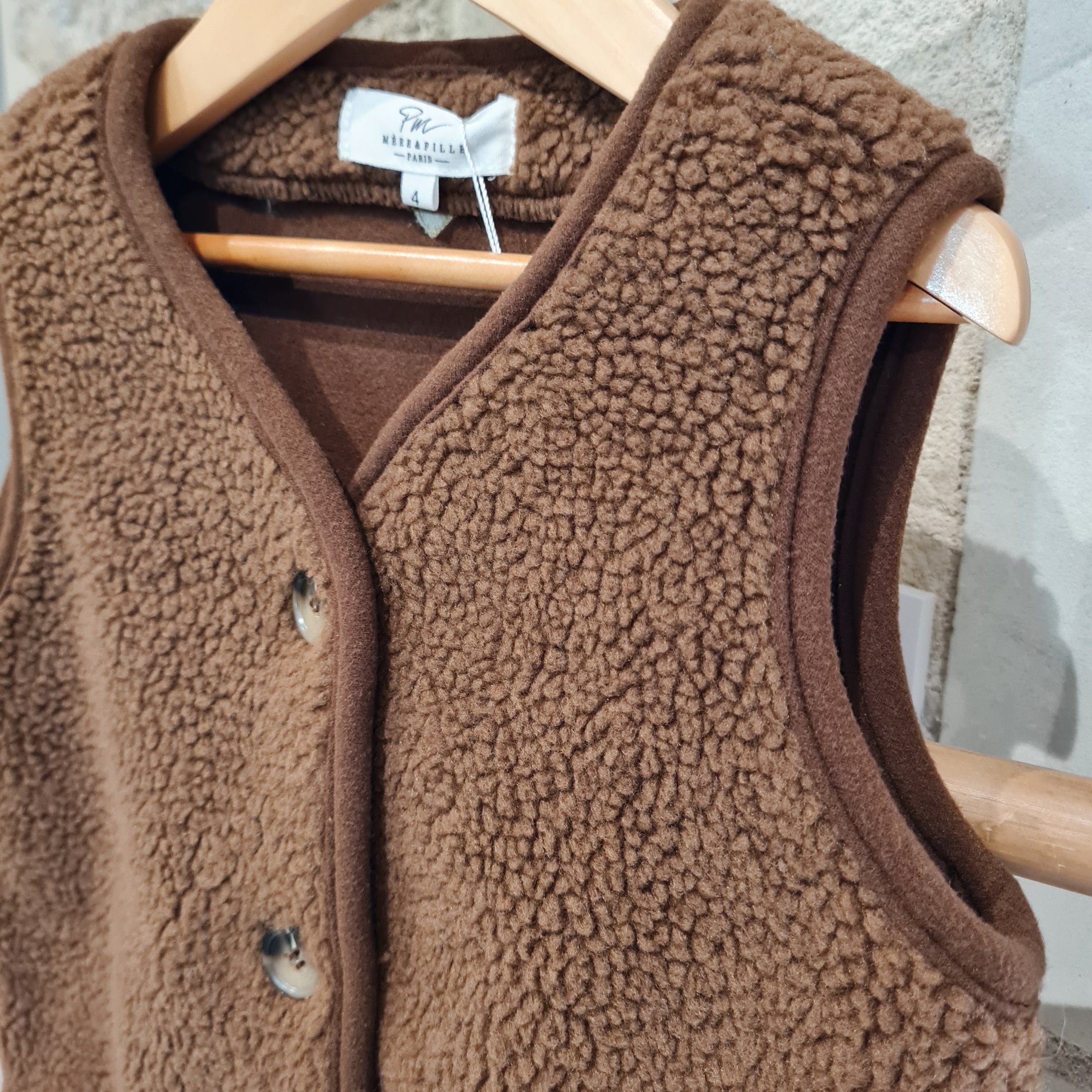 Gilet sans manches Marron - Aurore