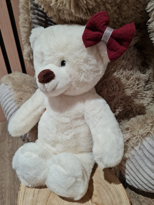 Pince croco Bordeaux/Argenté - Elyse (Édition limitée)