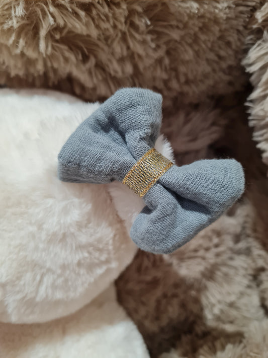 Pince croco Vert d'eau/Doré - Elyse (Édition limitée)