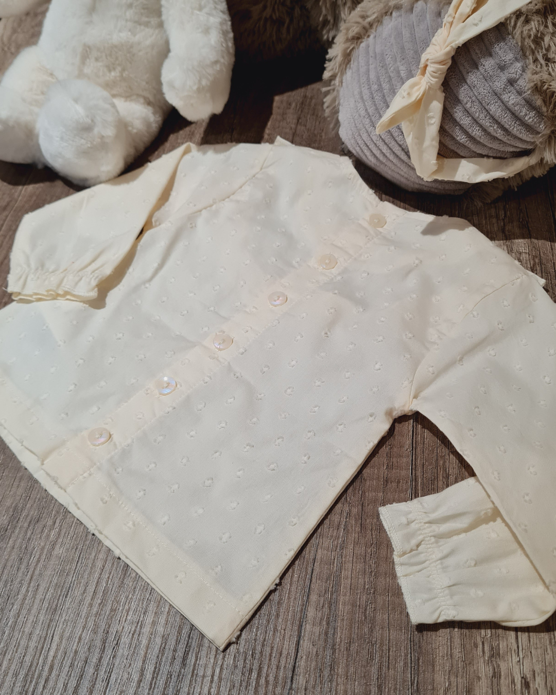 Blouse dentelle avec son petit bandeau - Lila