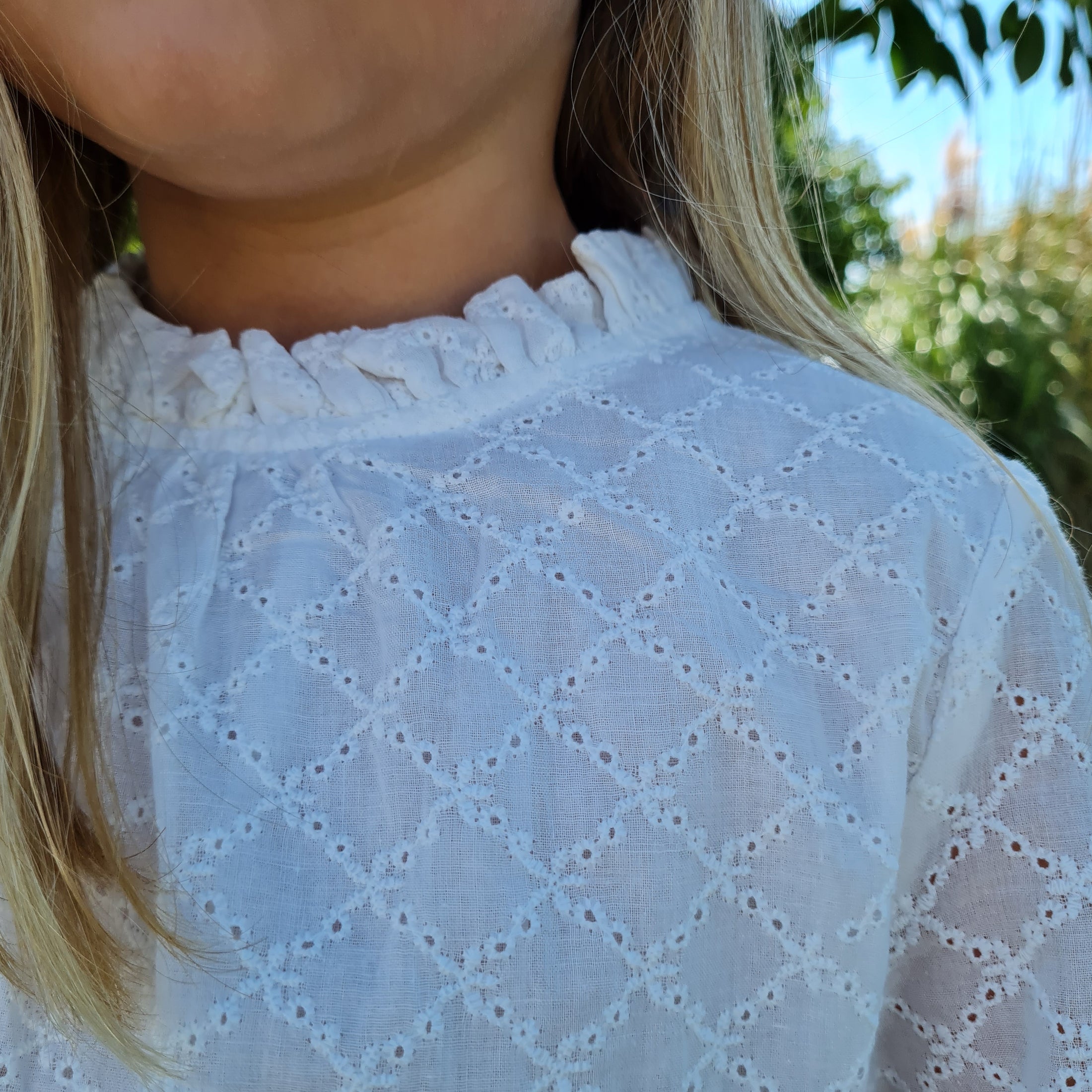 Blouse broderie anglaise - Ambre