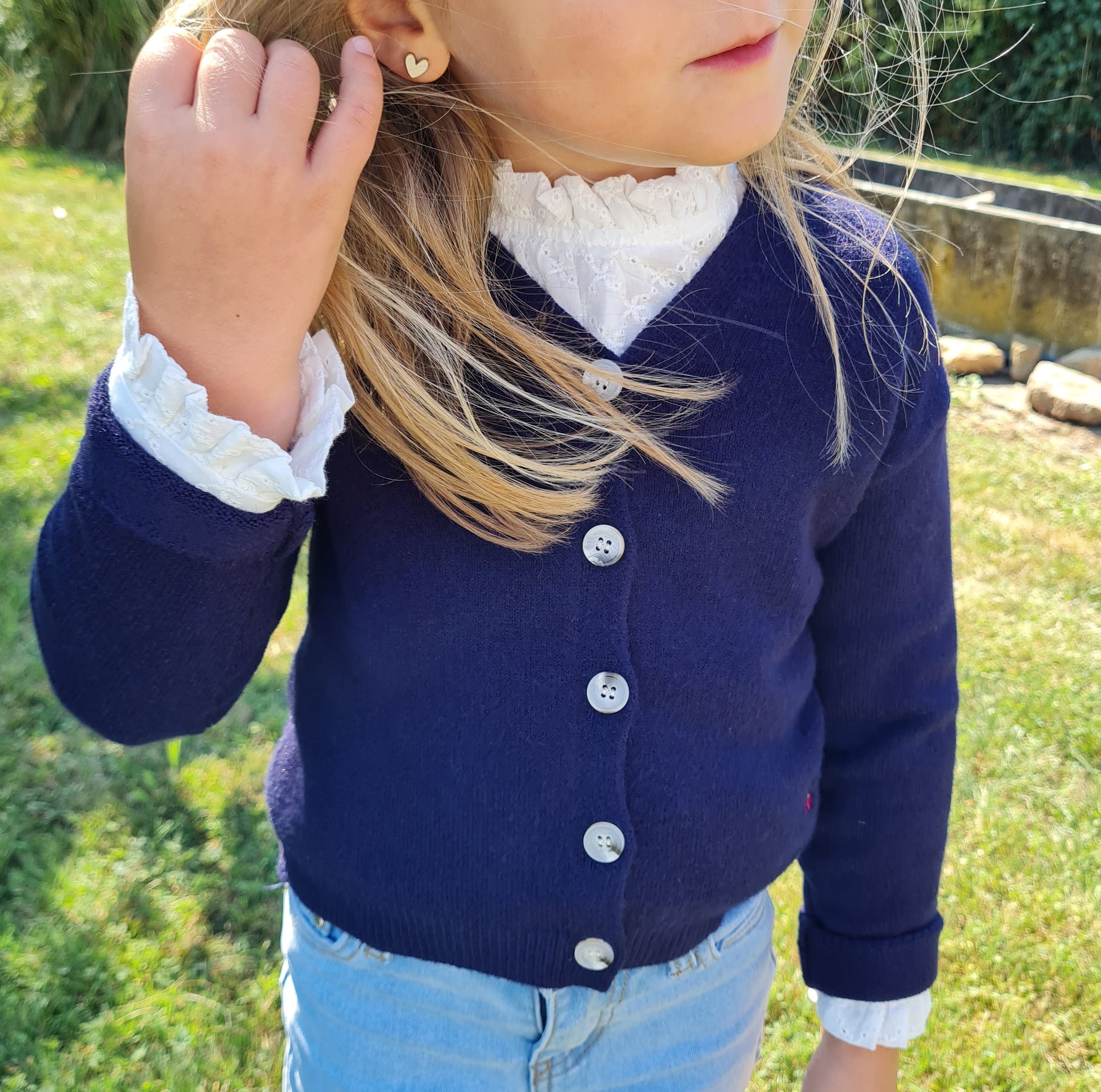 Gilet Cerise Marine - Léa