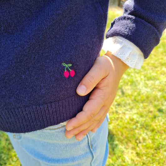 Gilet Cerise Marine - Léa