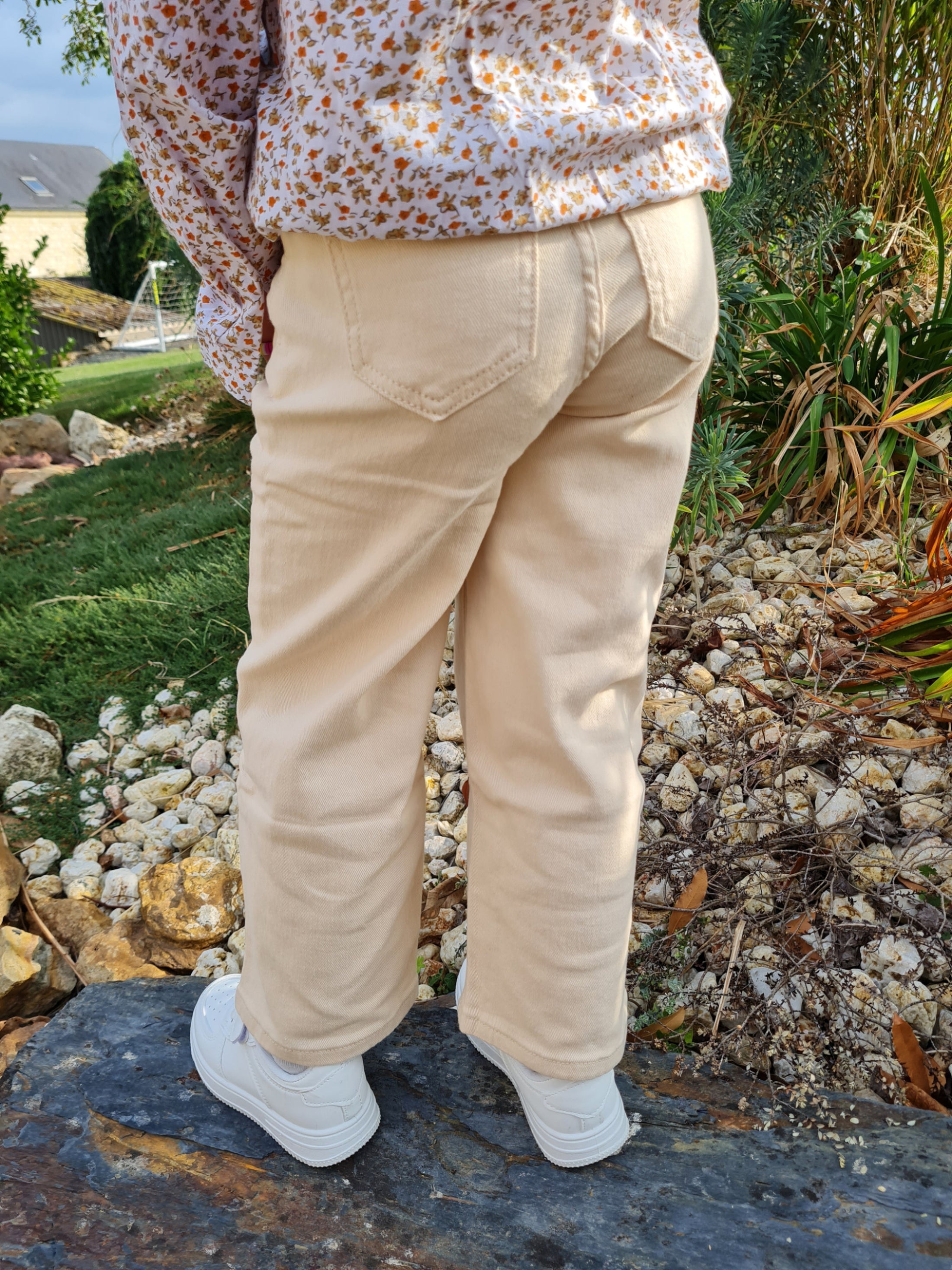 Jeans Large Beige - Louise