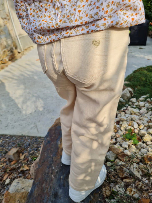 Jeans Large Beige - Louise